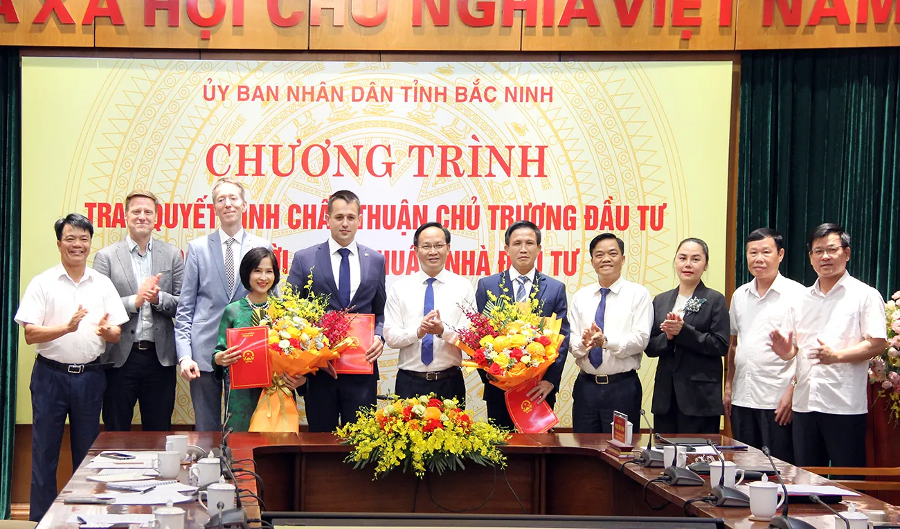 Bắc Ninh trao Quyết định chấp thuận chủ trương đầu tư cho 02 dự án điện gió với tổng...