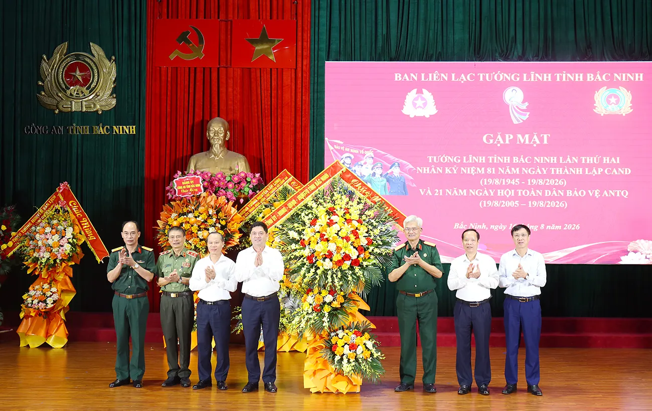 Bắc Ninh gặp mặt các Tướng lĩnh nhân dịp kỷ niệm 81 năm Ngày truyền thống Lực lượng...